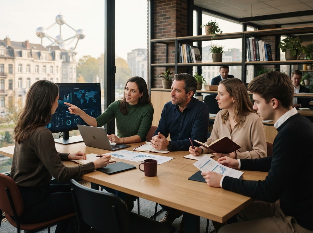 Anchor Bitrow team dat werkt aan data-analyse en risicomodellen